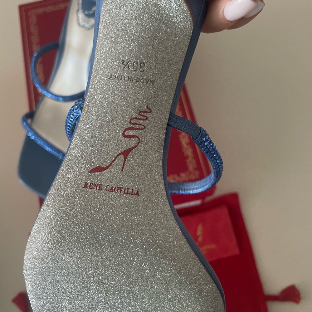 SOLD Rene Caovilla Bessie Crystal Sandals - Picture 6 of 11